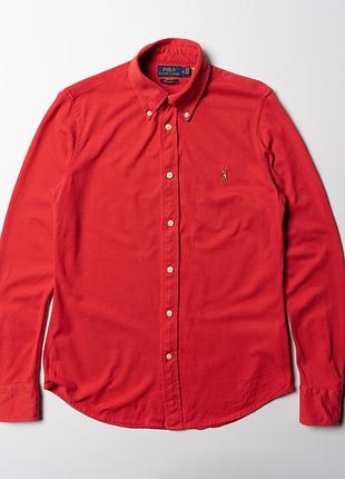 Polo ralph lauren knit oxford button up shirt long sleeve [smh017517]