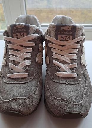 Кросівки new balance 574 сірі 37 розмір замшеві