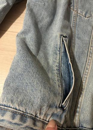 Чоловіча джинсова куртка levi's шерпа 6