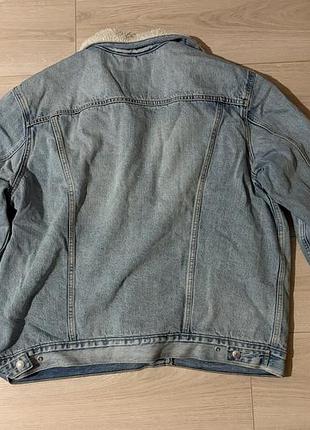 Чоловіча джинсова куртка levi's шерпа 8