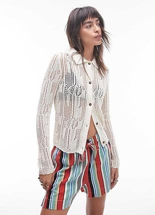 Ажурний кардиган сорочка topshop