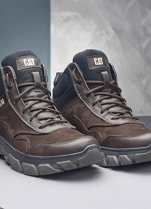 Зимові шкіряні черевики cat nubuck ranger