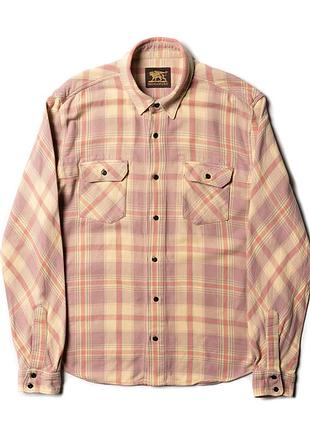 Indigofera bryson plaid flannel check shirt [smh017521]