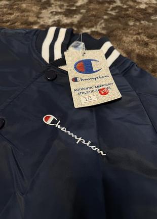 Куртка бомбер champion синя розмір xl