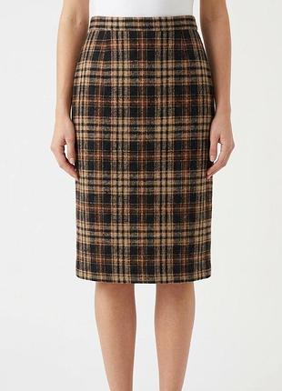 Тепла картата спідниця marks&spencer