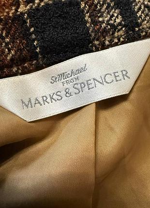 Тепла картата спідниця marks&spencer 6
