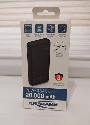 Повербанк ansmann 20.000 mah
