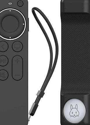 Чехол для пульта дистанционного управления ahastyle для apple tv siri remote 4k 2021 с держателем для airtag (airtag не включено) - в ta210