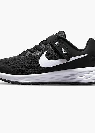 Підліткові чорні кросівки nike revolution 6 flyease nn