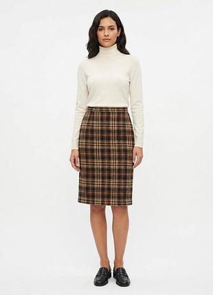 Тепла картата спідниця marks&spencer 5