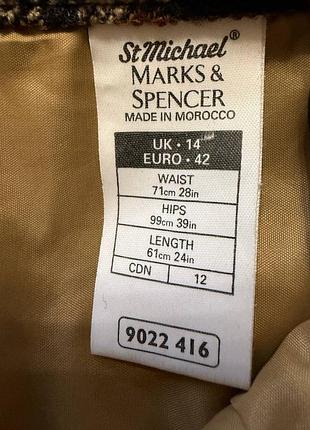 Тепла картата спідниця marks&spencer 7
