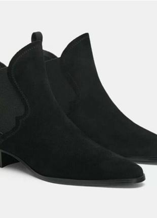 Ботинки казаки zara 37