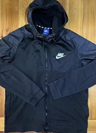 Худі nike advance 15 fleece чоловіче  чорного кольору