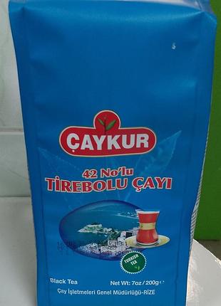 Чай чорний турецький chaykur 42 no'lu tirebolu chayı,200гр