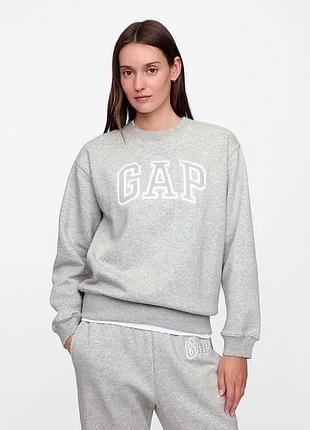 Світшот жіночий gap сірий з написом