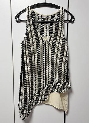 Подвійна майка вʼязаний верх, розмір с, zara