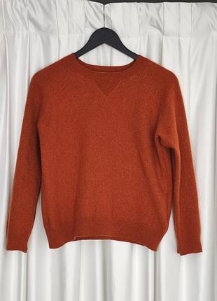 Кашемировый свитер /джемпер 100% кашемир marks &amp; spencer (pure cashmere / terrakota)