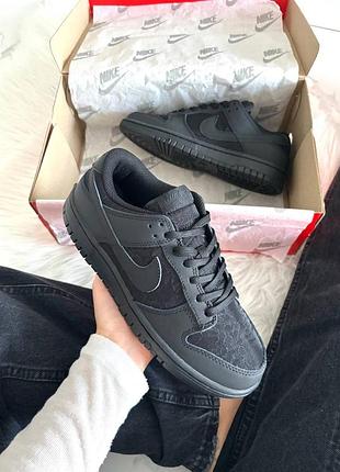 Кросівки nike sb dunk low lace pack regal total black арт 0472