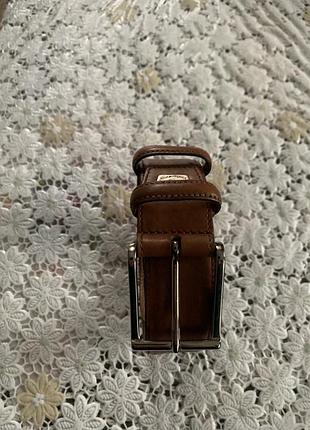 Ремінь чоловічий santoni шкіряний коричневий 109 см