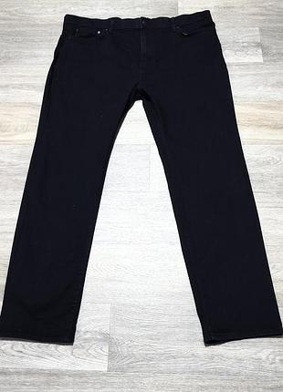 Мужские чёрные джинсы m&s , размер 44/33 regular .
