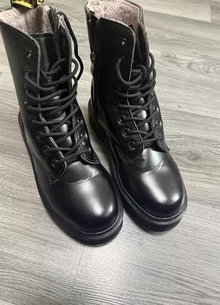 Зима оригинальные ботинки dr. martens vegan jadon ii mono platform boots 3