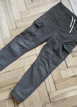 Дитячі штани-карго h&m джогери хакі (158 см)