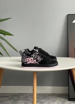 Кросівки жіночі dc court graffik black pink