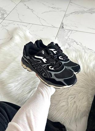 Кросівки asics gel-nyc black cream silver gore-tex termo  💧 вологозахист та термо ❄️  арт 5102