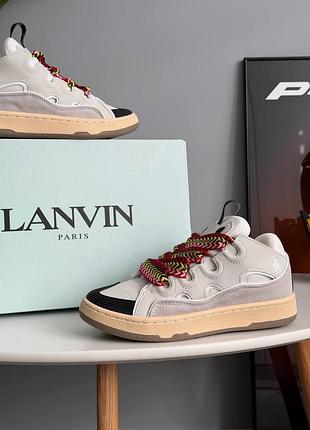 Кроссовки женские lanvin paris curb sneakers white
