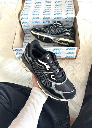 Asics gel-nyc black cream silver gore-tex termo 💧 влагозащита и термо ❄️ арт 5102