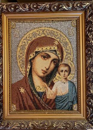 Гобеленовая икона с Транскатерью в позолоченной раме