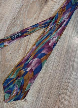 Чоловіча брендова шовкова краватка 100%, collection xxi by  richel, hand made spain