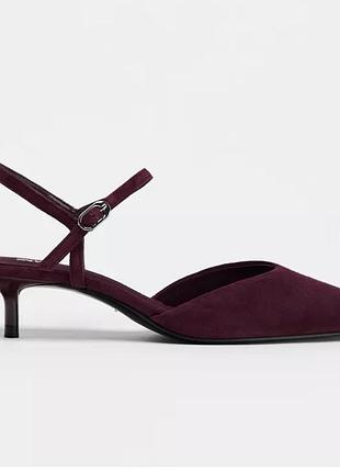 Zara замшеві слінгбеки