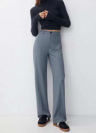 Брюки жіночі pull&bear прямі класичні брюки 36