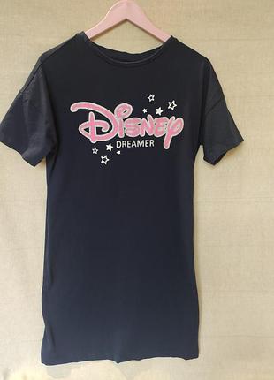 Нічна сорочка george темно-синя бавовняна disney dreamer s-m