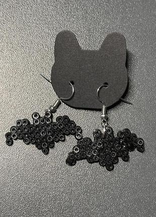 Сережки «кажани»