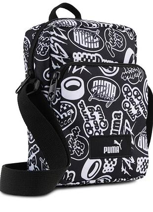 Puma academy aop black 091489-08 мессенджер сумка на плечо оригинал