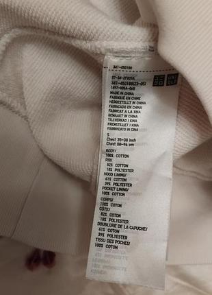 Молочное худи uniqlo,,l 3