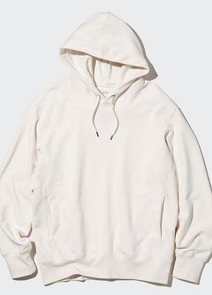 Молочное худи uniqlo,,l 8