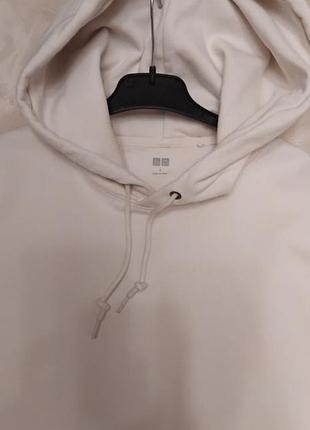 Молочное худи uniqlo,,l 6