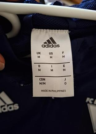 Вітрівка adidas синя з капюшоном. 5
