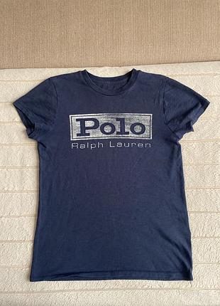 Футболка polo ralph lauren,синя,розмір s-xs