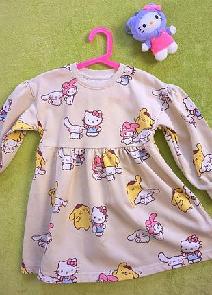 Плаття з довгим рукавом h&amp;m для дівчинки 4-6 років. hello kitty