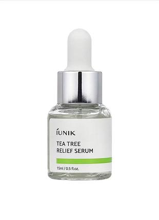 Сироватка для обличчя iunik tea tree relief serum 15 мл