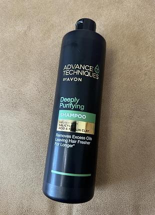 Шампунь avon advance techniques «глубокая очистка» 400 мл