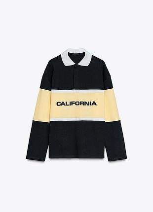 Світшот поло оверсайз zara