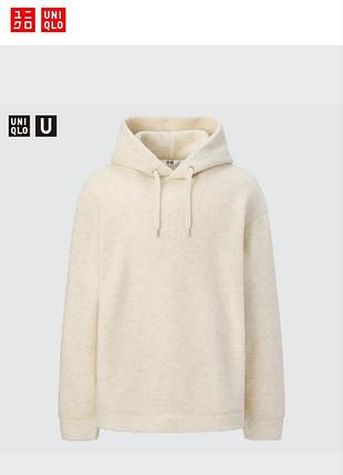Молочное худи uniqlo,,l 10