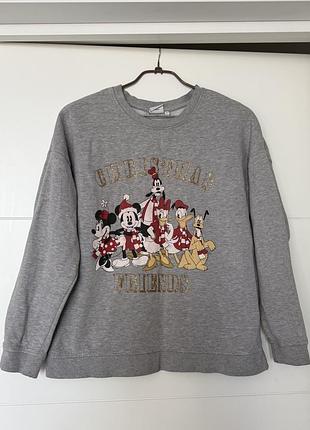 Утеплений новорічний  світшот disney christmas friends (розмір l)