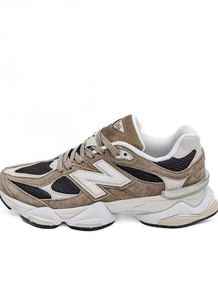 Мужские кроссовки new balance 9060 brown black white / smb+ 🔗