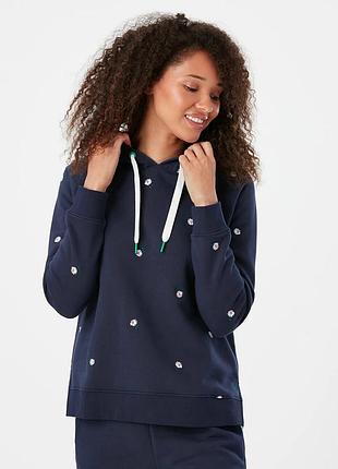 Худі joules темно-синє з вишитими ромашками uk10 eur38